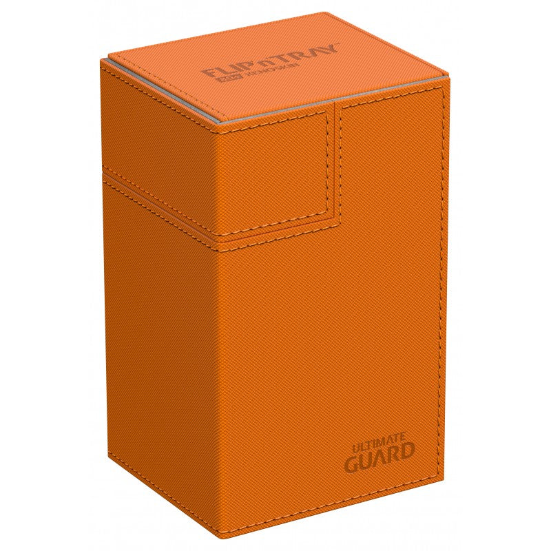 Ultimate Guard - Flip N Tray Deck Case 100+ Standard Size Xenoskin Orange