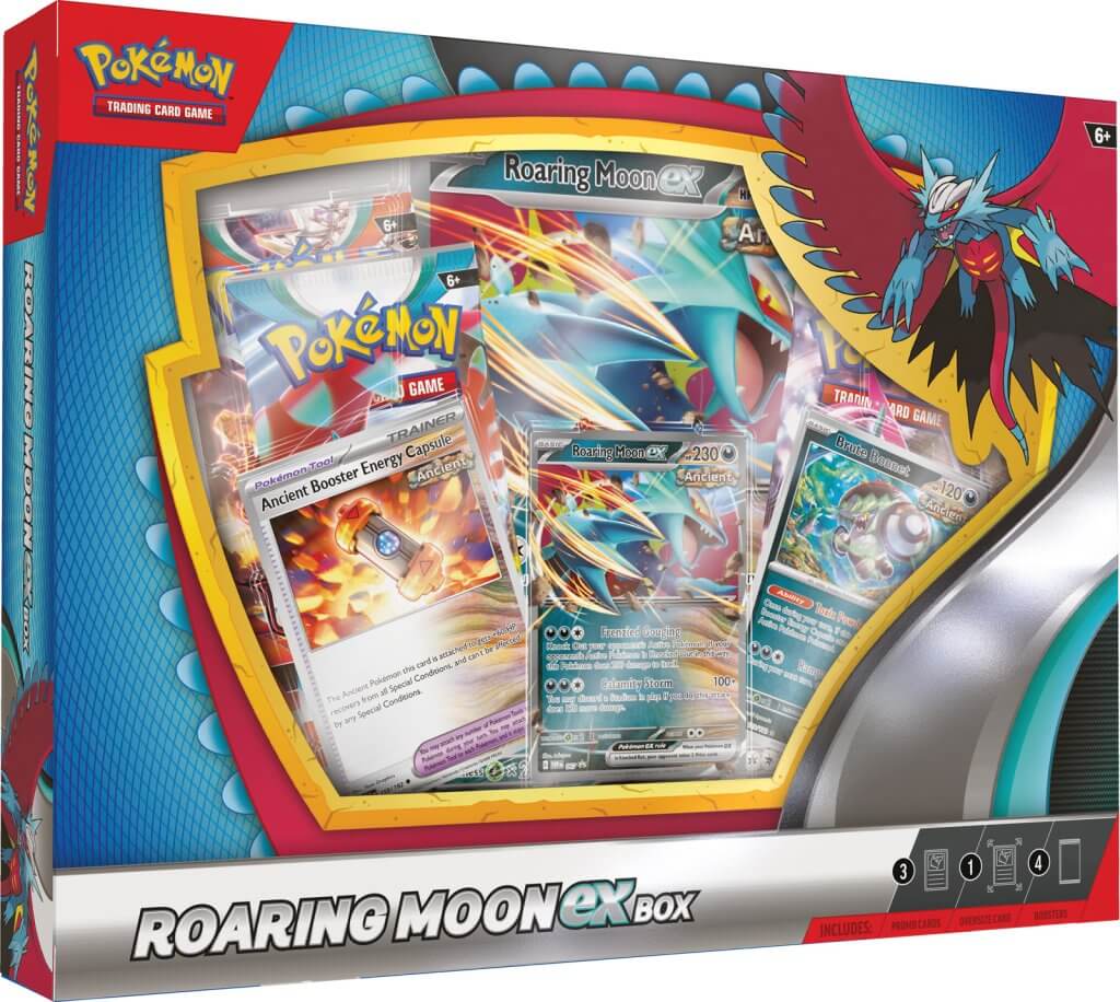 Pokemon TCG - Roaring Moon / Iron Valiant ex Box