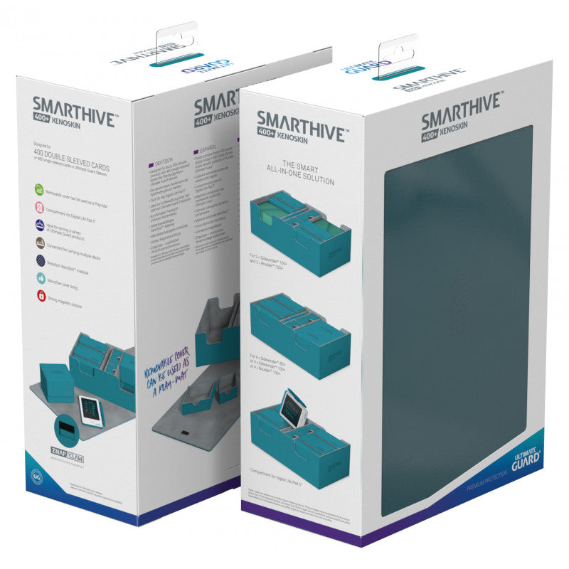 Ultimate Guard - Smarthive 400+ XenoSkin Petrol Blue Deck Box - Good Games