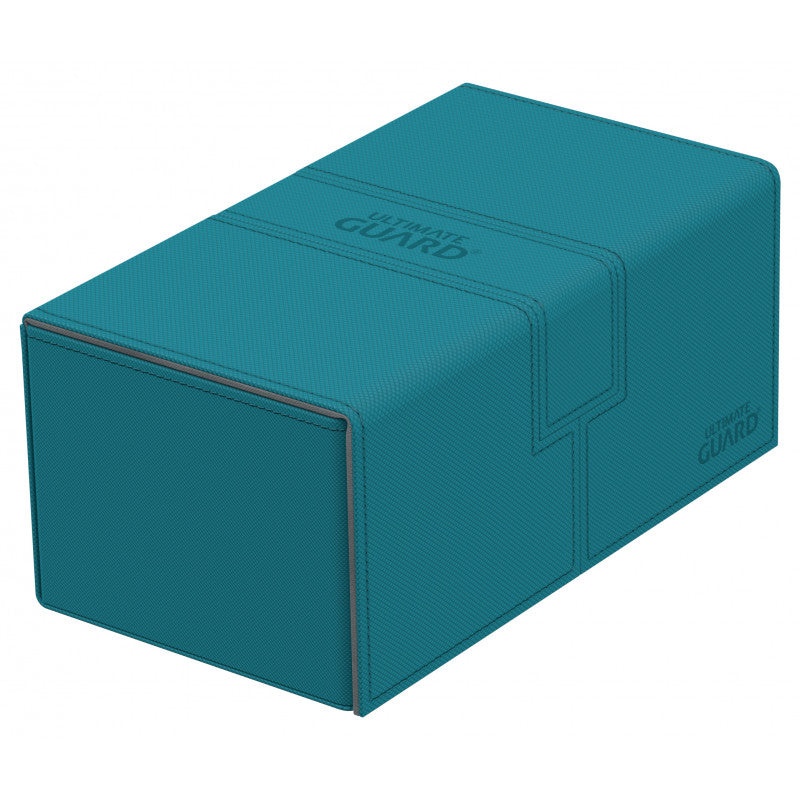 Ultimate Guard - Twin Flip N Tray Deck Case 200+ Standard Size Xenoskin Petrol Blue