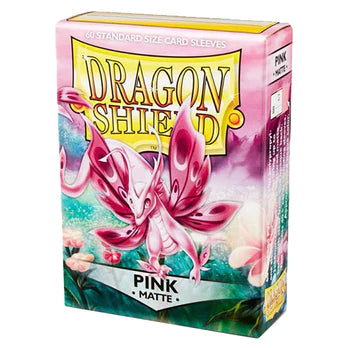 Dragon Shield - Sleeves - Matte Pink- Standard Size (60) - Good Games