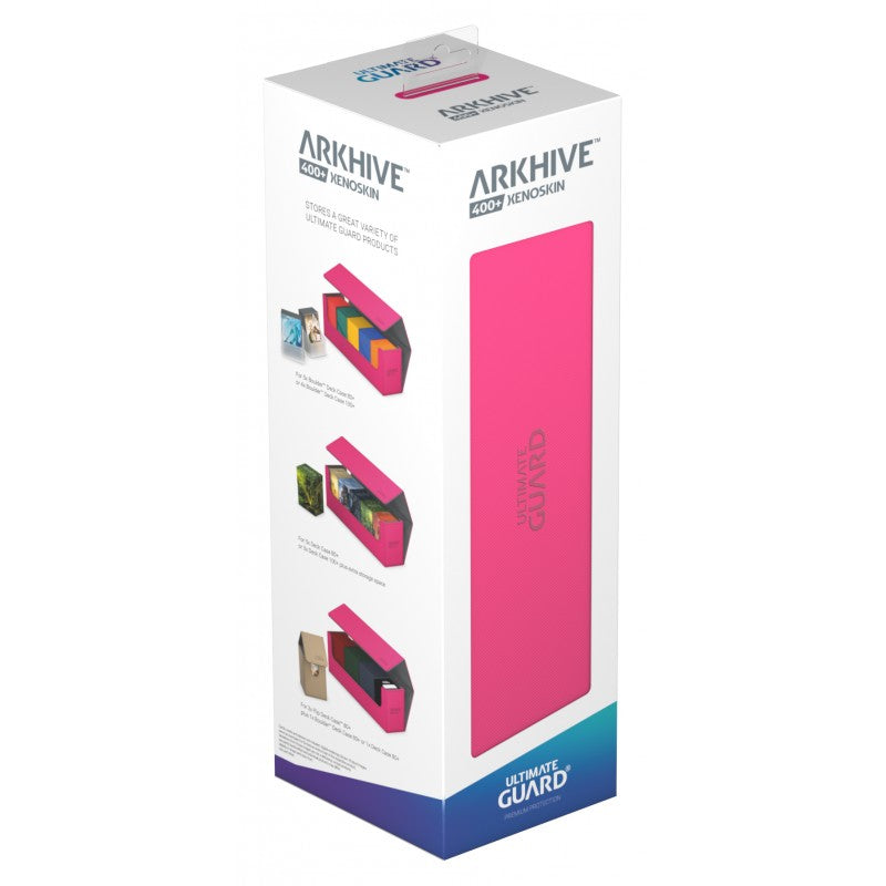 Ultimate Guard - Arkhive Flip Case 400+ Standard Size Xenoskin Pink - Good Games