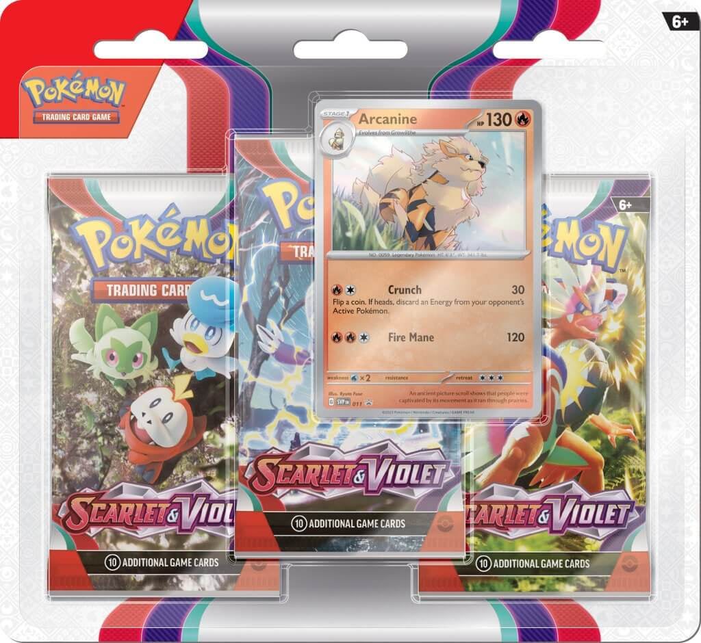 Pokemon TCG - Scarlet &amp; Violet Three Booster Blister