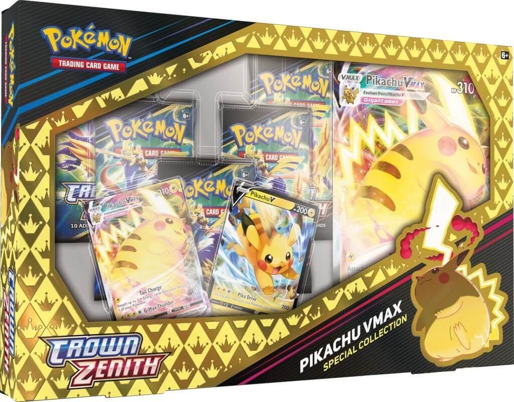 Pokemon TCG - Sword & Shield - Crown Zenith Pikachu Vmax Box - Good Games