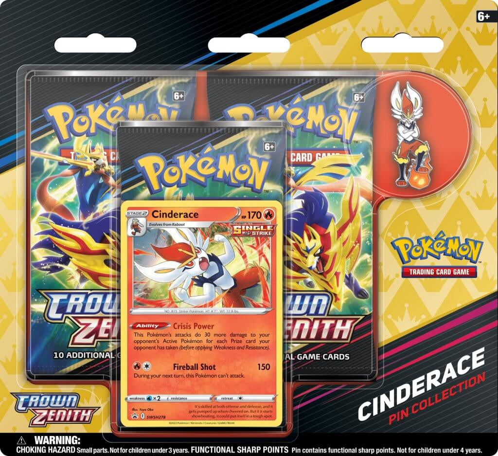 Pokemon TCG - Sword &amp; Shield - Crown Zenith Pin Blister
