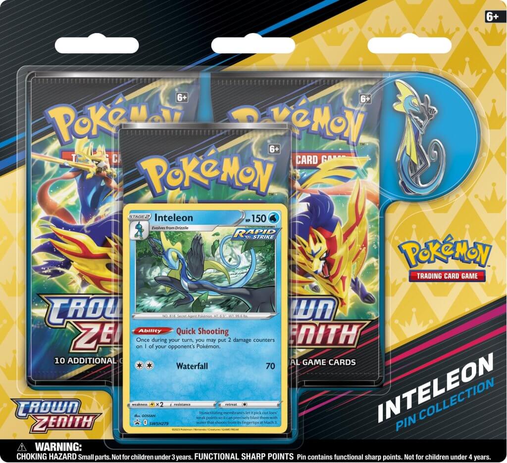 Pokemon TCG - Sword &amp; Shield - Crown Zenith Pin Blister