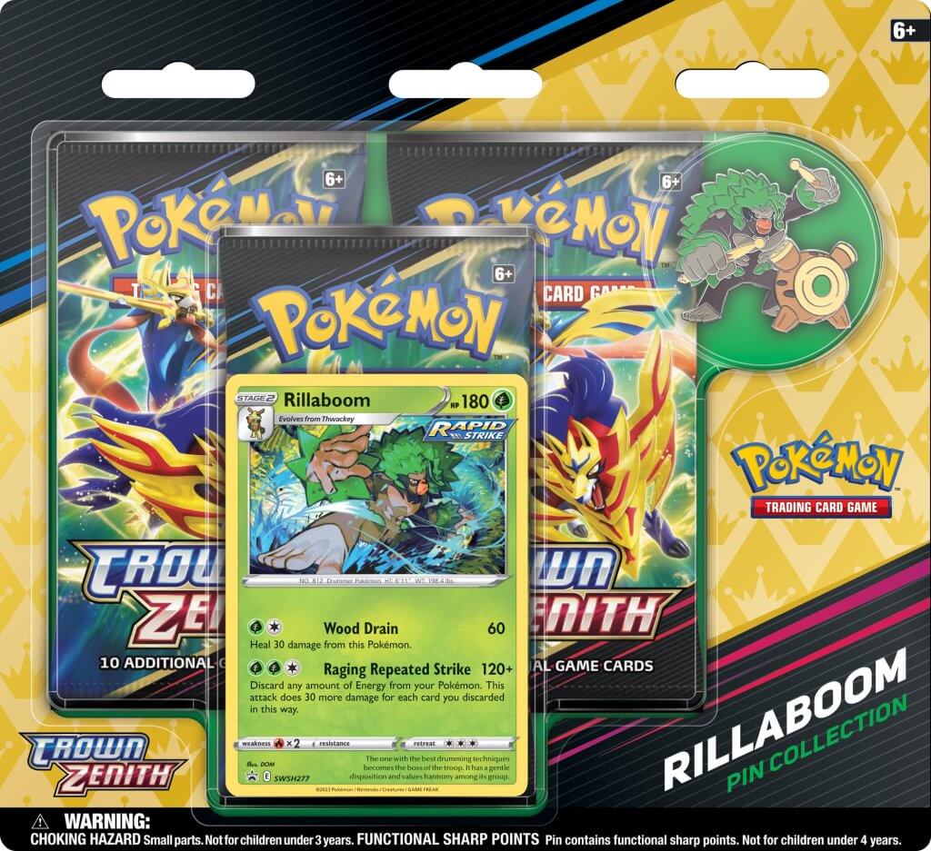 Pokemon TCG - Sword &amp; Shield - Crown Zenith Pin Blister