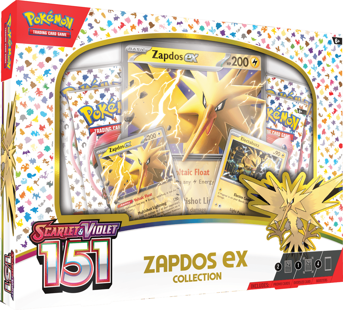 Pokemon TCG - Scarlet &amp; Violet - 151 Ex Box Zapdos Ex