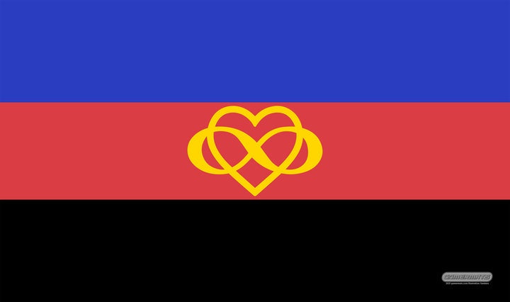 Gamermats - Polyamorous Flag TCG Sized Playmat