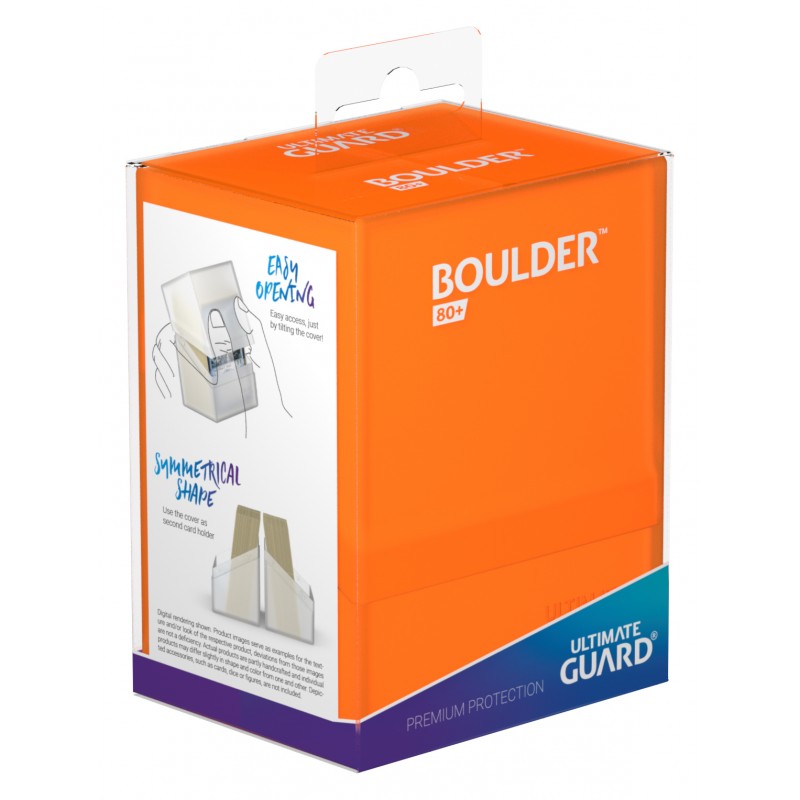 Ultimate Guard - Boulder Deck Case 80+ Standard Size Poppy Topaz - Good Games