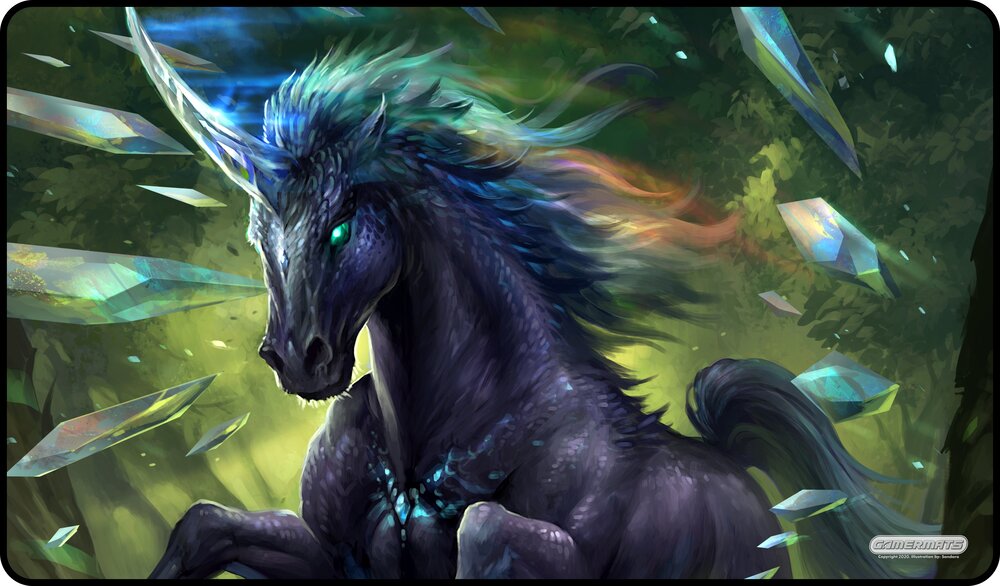 Gamermats - Prismatic Unicorn TCG Sized Playmat - Good Games