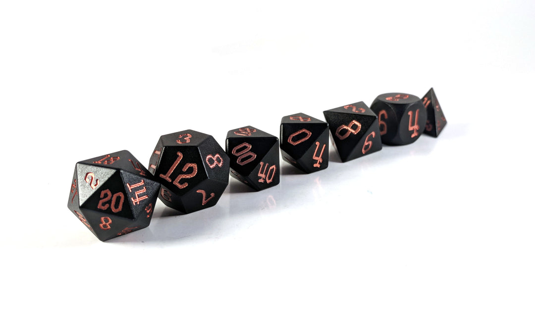 Level Up Dice - Punk Rock Diemetric Aluminium Set of 7 (HP)