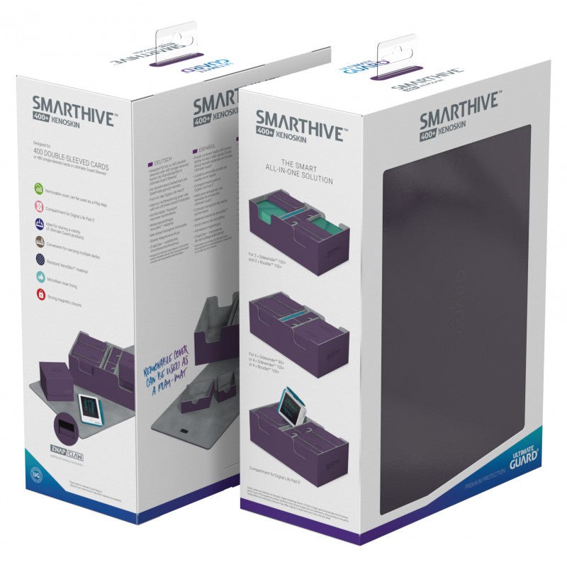 Ultimate Guard - Smarthive 400+ XenoSkin Purple Deck Box - Good Games