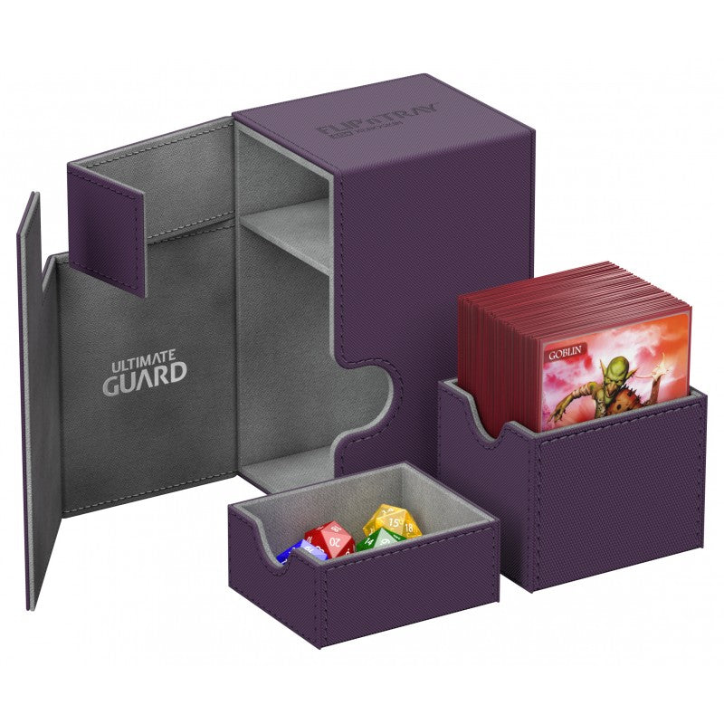 Ultimate Guard - Flip N Tray Deck Case 80+ Standard Size Xenoskin Purple