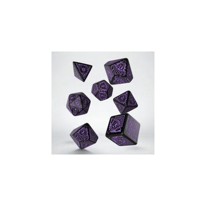 Call Of Cthulhu Horror On The Orient Express Black & Purple Dice Set - Good Games