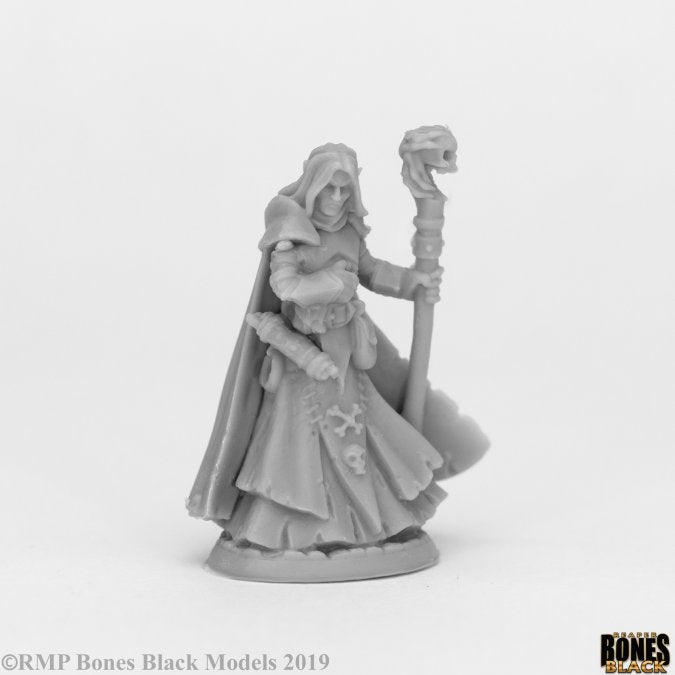 Reaper Bones Dark Elf Wizard