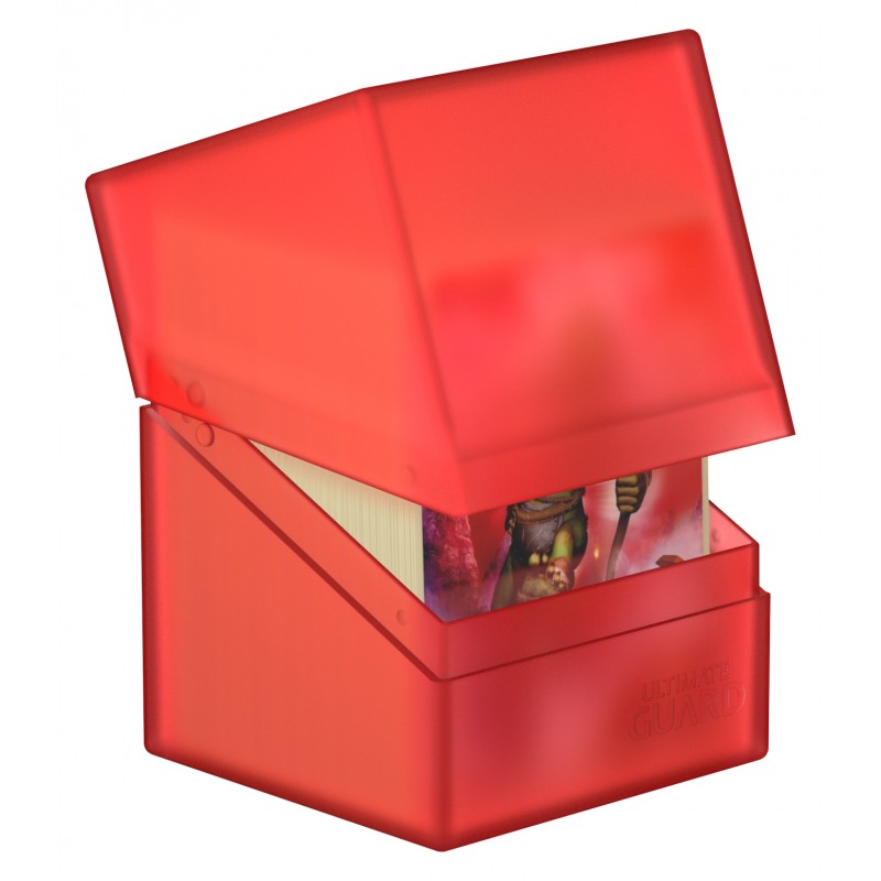 Ultimate Guard - Boulder Deck Case 100+ Standard Size Ruby - Good Games