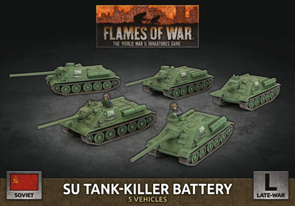 Flames of War: Soviet: SU Tank-Killer Battery (x5 Plastic) - Good Games