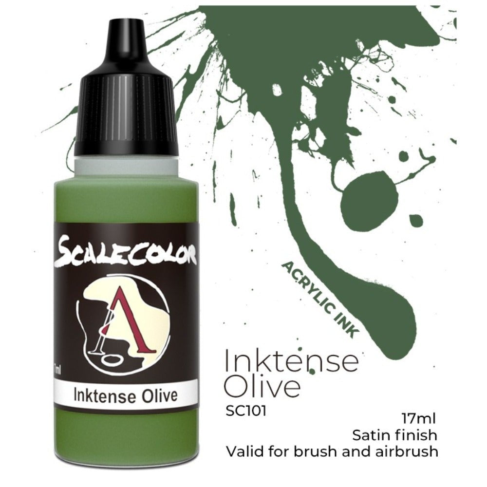 Scale 75 - Scalecolor Inktense Olive (17ml) SC-101 Acrylic Paint - Good Games