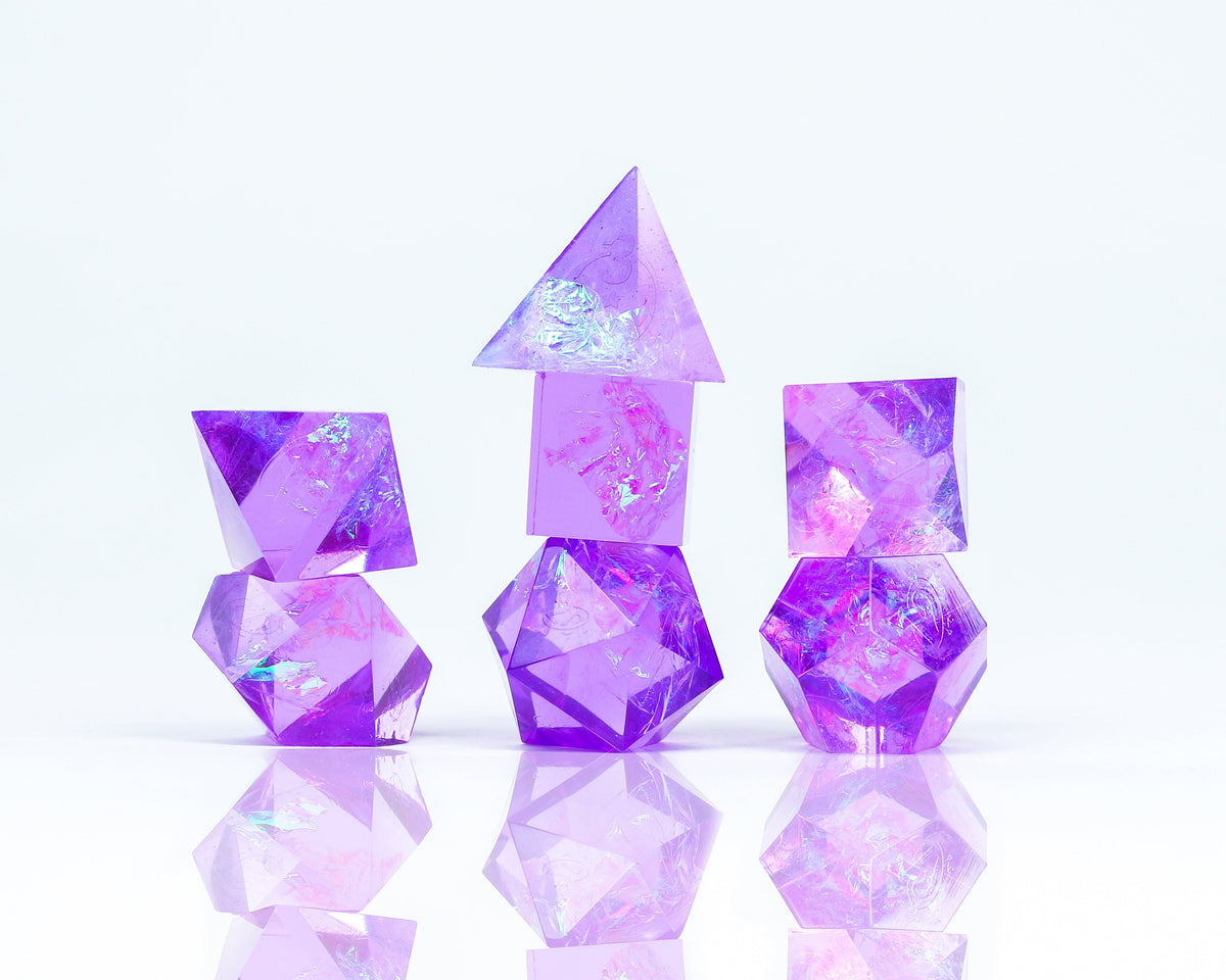 Sirius Dice - Purple Cloak &amp; Dagger Dice Set - Good Games