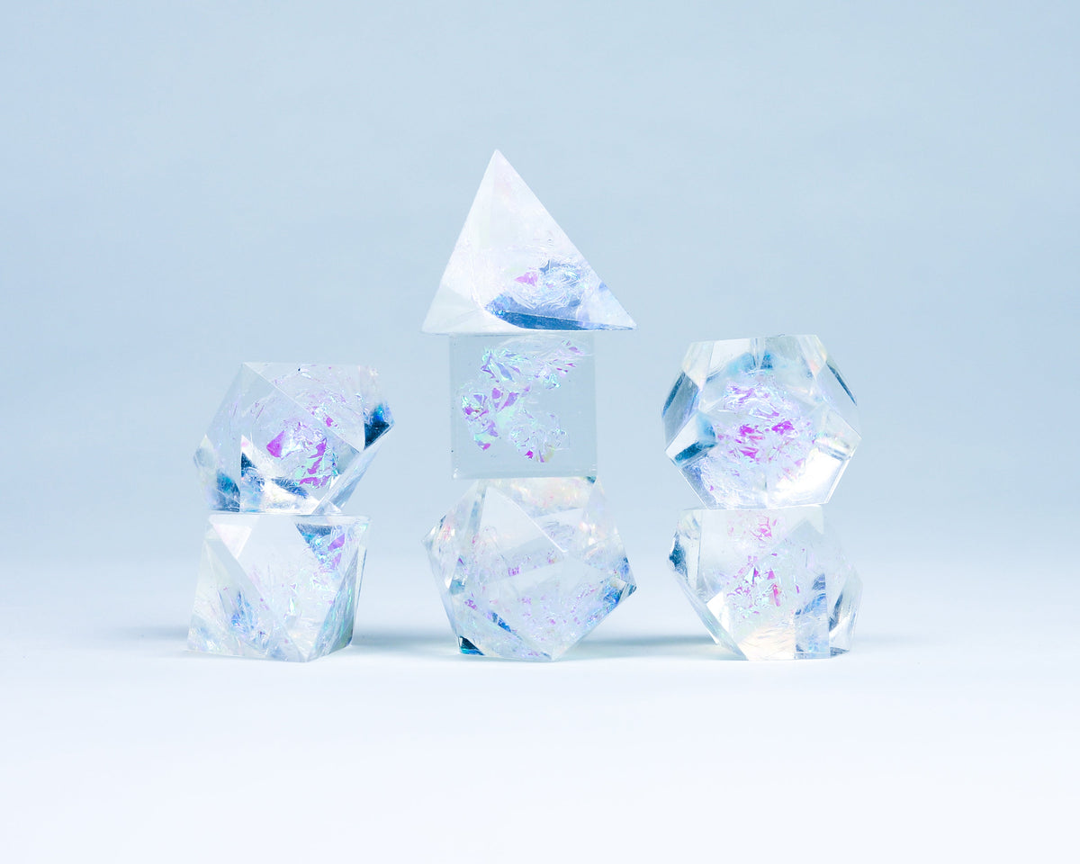 Sirius Dice - Clear Cloak &amp; Dagger Dice Set 7 - Good Games