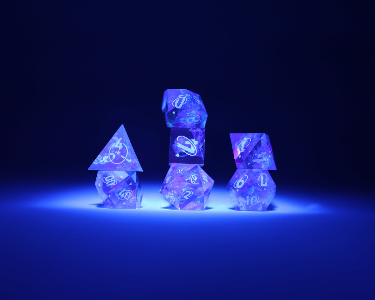 Sirius Dice - Purple Cloak &amp; Dagger Dice Set - Good Games