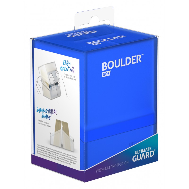 Ultimate Guard - Boulder Deck Case 80+ Standard Size Sapphire - Good Games