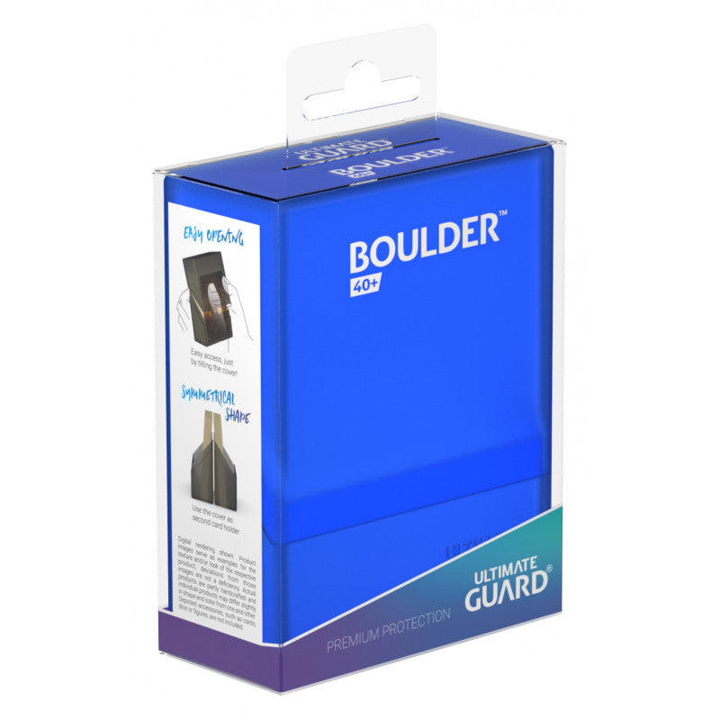 Ultimate Guard - Boulder Deck Case 40+ Standard Size Sapphire - Good Games