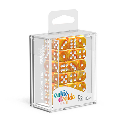 Oakie Doakie Dice - D6 12mm Gemi Sunstone (36) - Good Games