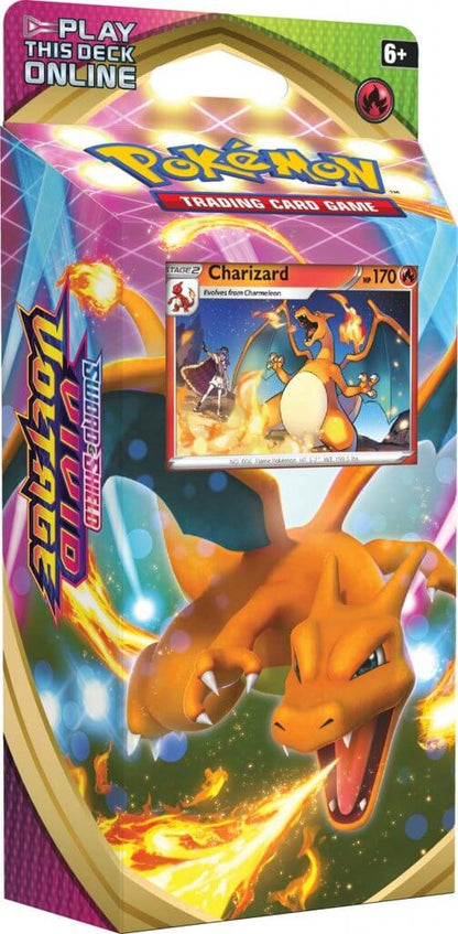 Pokemon TCG - Sword & Shield - Vivid Voltage - Charizard & Drednaw Theme Deck Bundle - Good Games