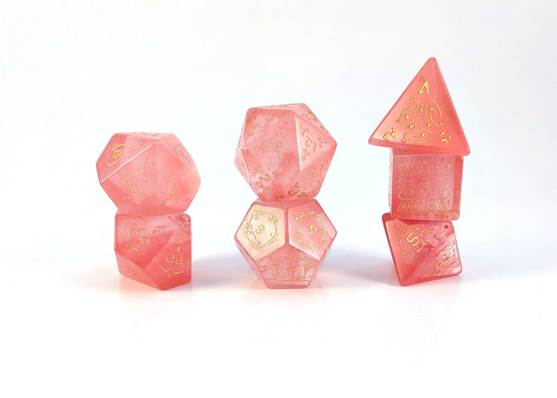 Level Up Dice - Watermelon Tourmaline (HP) - Good Games