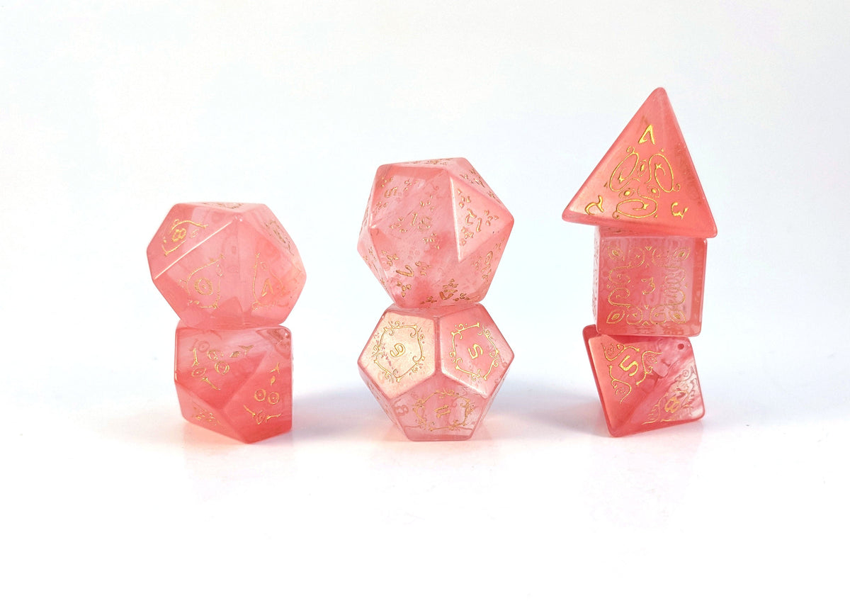 Level Up Dice - Watermelon Tourmaline (HP)