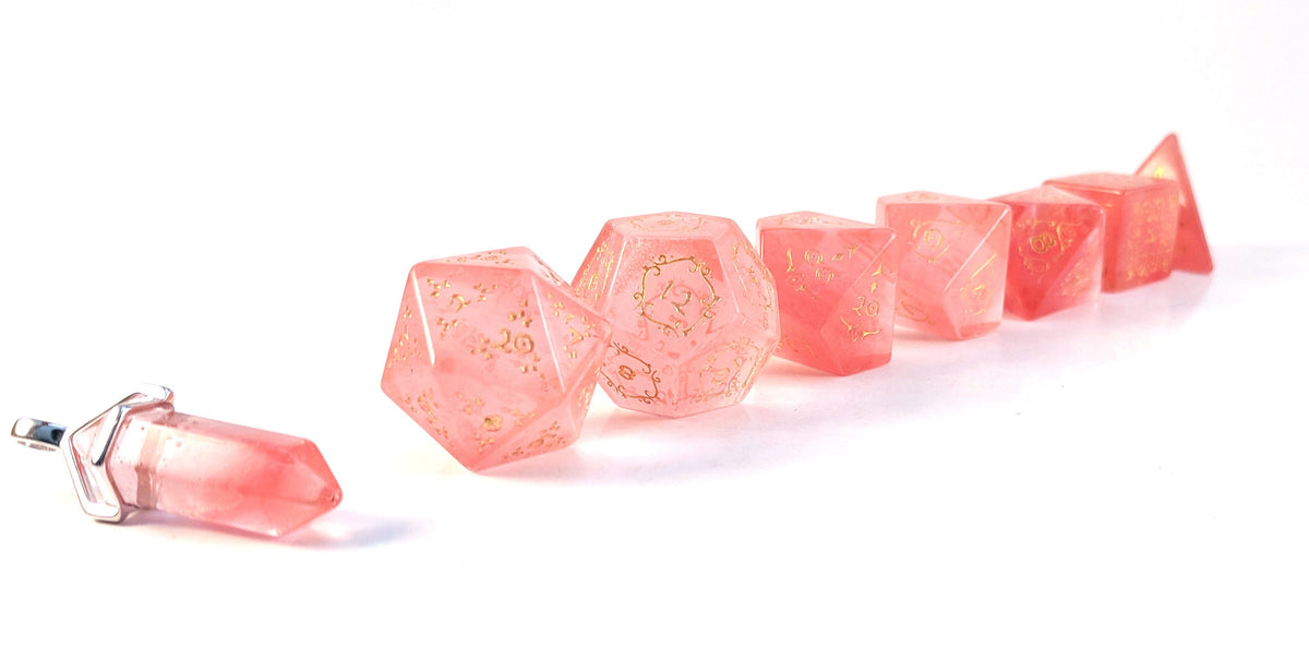 Level Up Dice - Watermelon Tourmaline (HP)