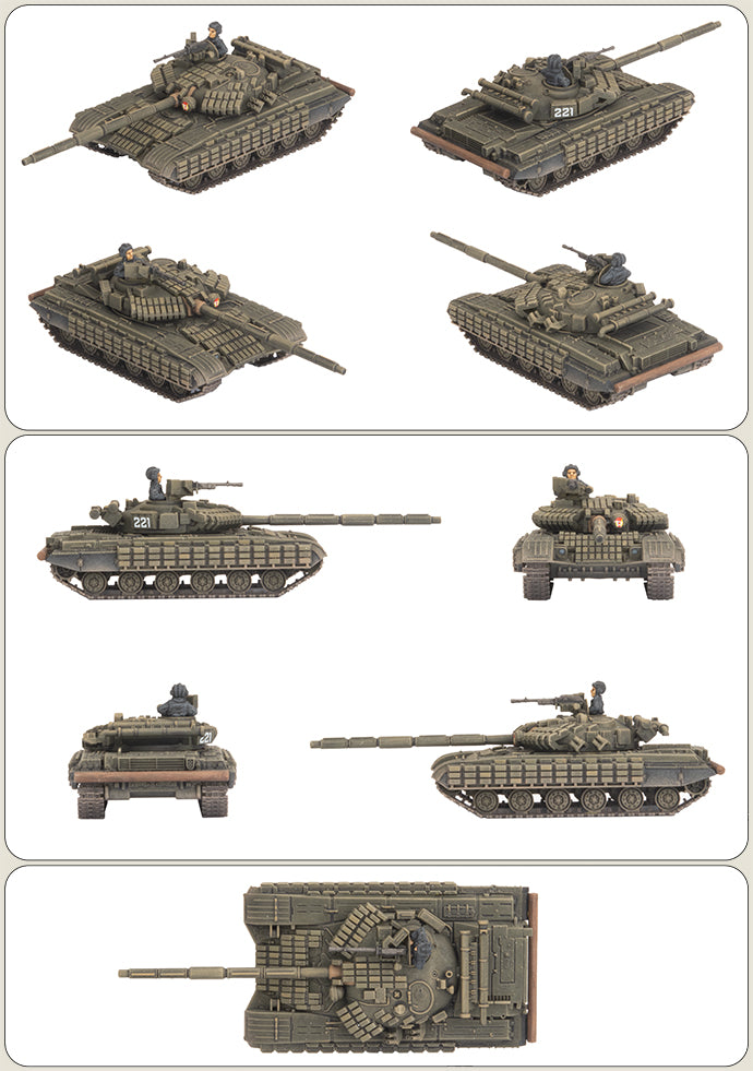 WWIII: Soviet: T-64BV Tank Company (x5 Plastic) - Good Games
