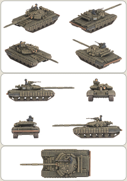 WWIII: Soviet: T-64BV Tank Company (x5 Plastic) - Good Games