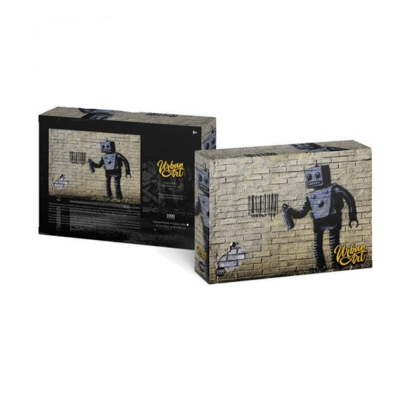 Bansky Urban Art Tagging Robot 1000 Piece Jigsaw - Good Games