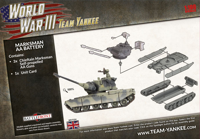 WWIII: British: Chieftain Marksman AA Battery (x3) - Good Games