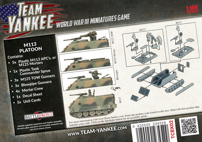 WWIII: NATO: M113 Platoon (x5 Plastic) - Good Games