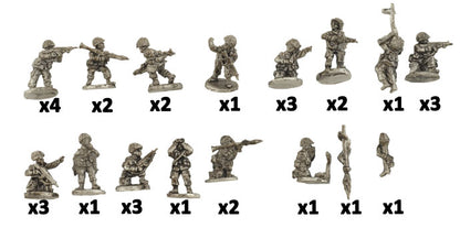 WWIII: Oil War: Mechanised Infantry Platoon (x33 figs) - Good Games