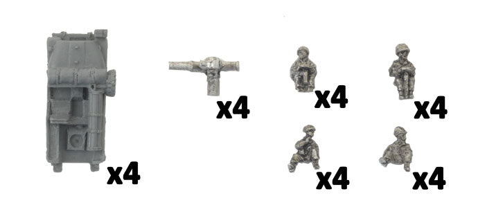 WWIII: Oil War: Jeep (TOW) Platoon (x4 Jeeps) - Good Games