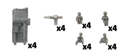 WWIII: Oil War: Jeep (TOW) Platoon (x4 Jeeps) - Good Games