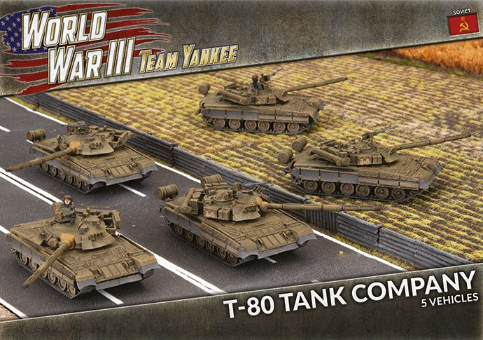 WWIII: Soviet: T-80 Tank Company (x5 Plastic) - Good Games