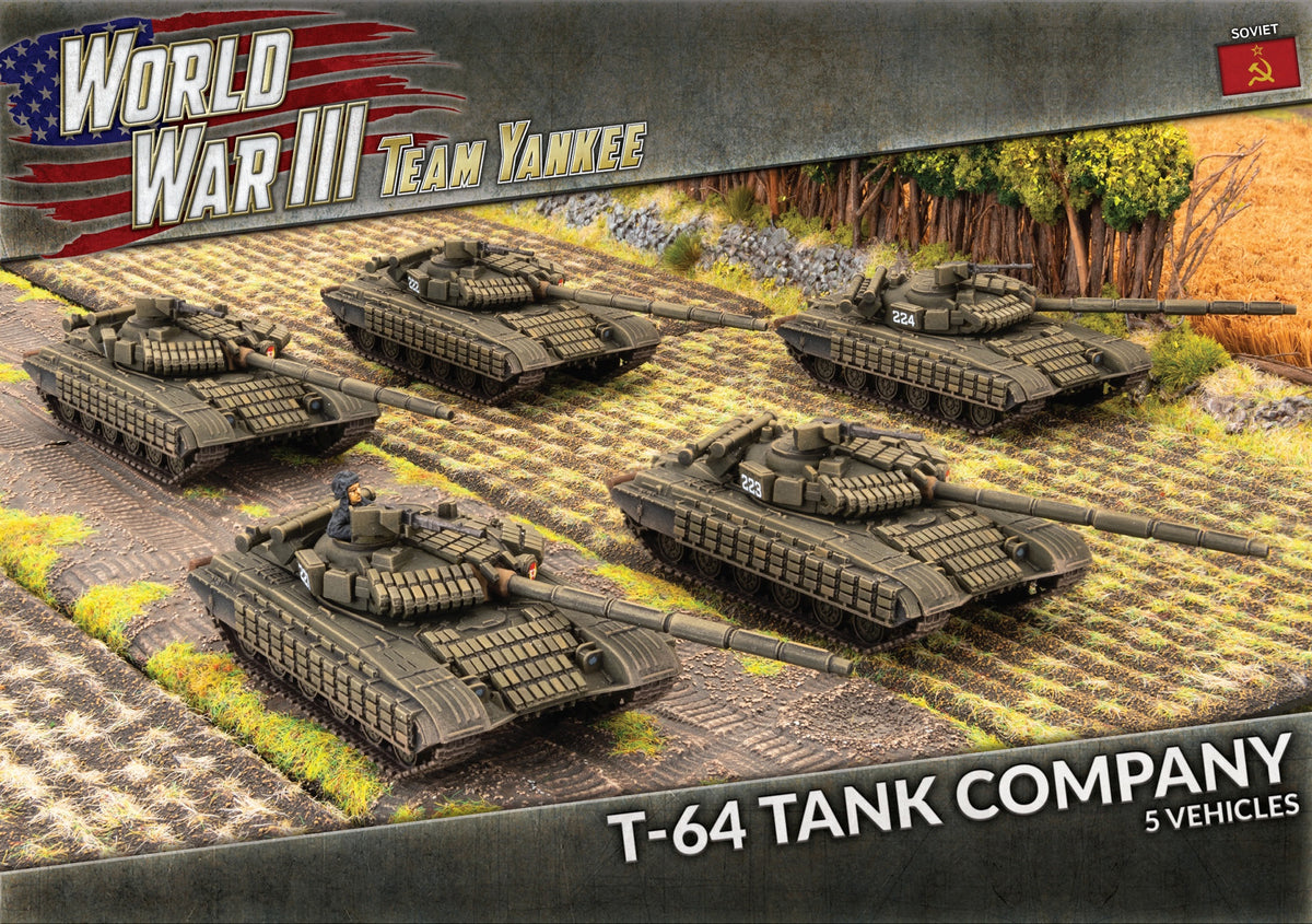 WWIII: Soviet: T-64BV Tank Company (x5 Plastic) - Good Games