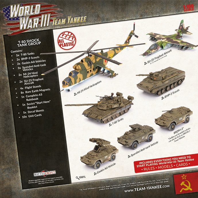 Soviet Starter Force: t80 Shock Battalion (Plastic) - Good Games