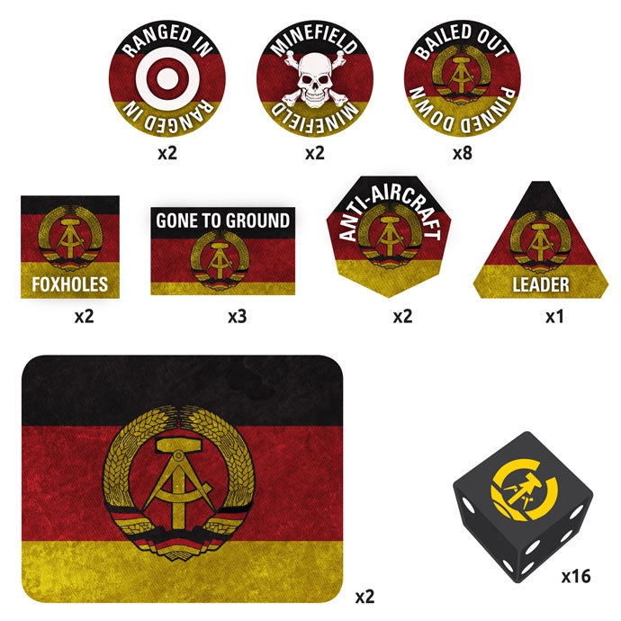 Team Yankee East German Token Set