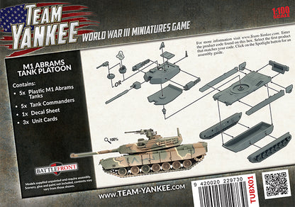 American: M1A1 Abrams Tank Platoon (x5 Plastic) - Good Games