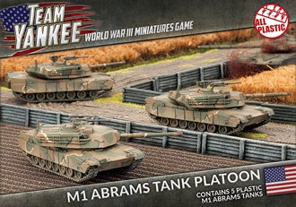 American: M1A1 Abrams Tank Platoon (x5 Plastic) - Good Games