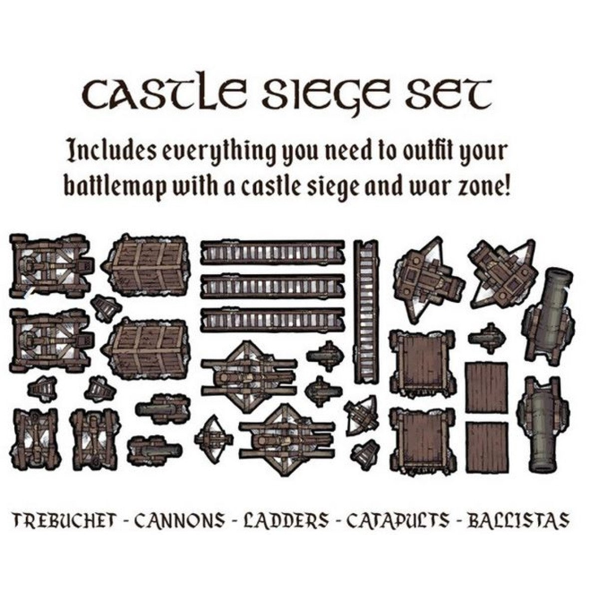 Tabletop Tokens Castle Siege Set - Good Games
