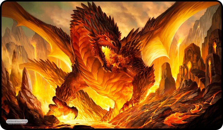 Gamermats - The Fire Bringer TCG Sized Playmat - Good Games