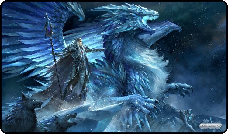 Gamermats - The Frost Dragon TCG Sized Playmat - Good Games